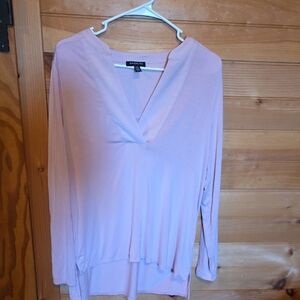 Kenneth Cole New York Light Pink Long Sleeve Top